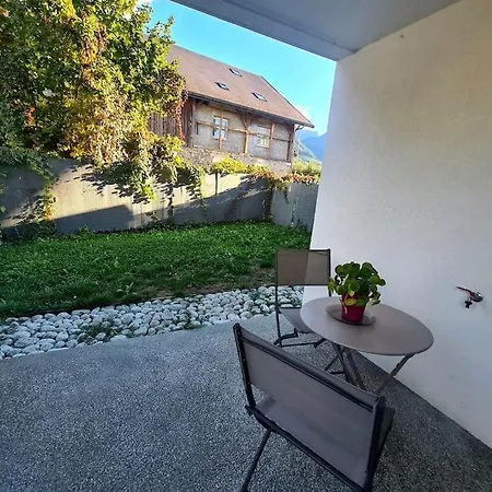 Joli Appartement Vue Montagne, Cosy Avec Jardin Bonneville Buitenkant foto